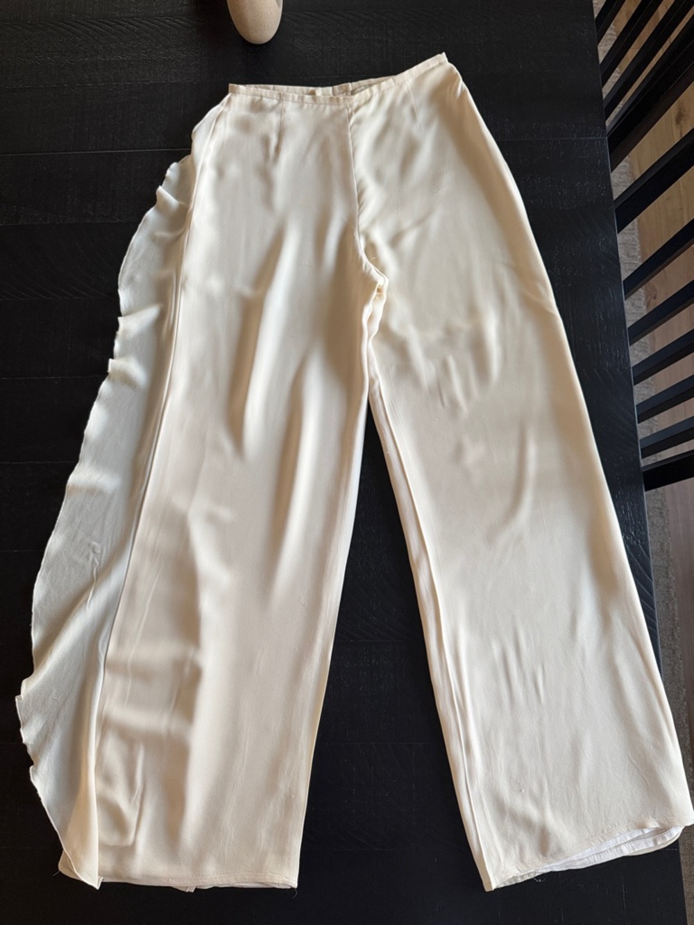 Escada silk pants cream vintage 100% silk